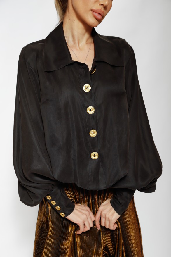 Brown viscose skirt