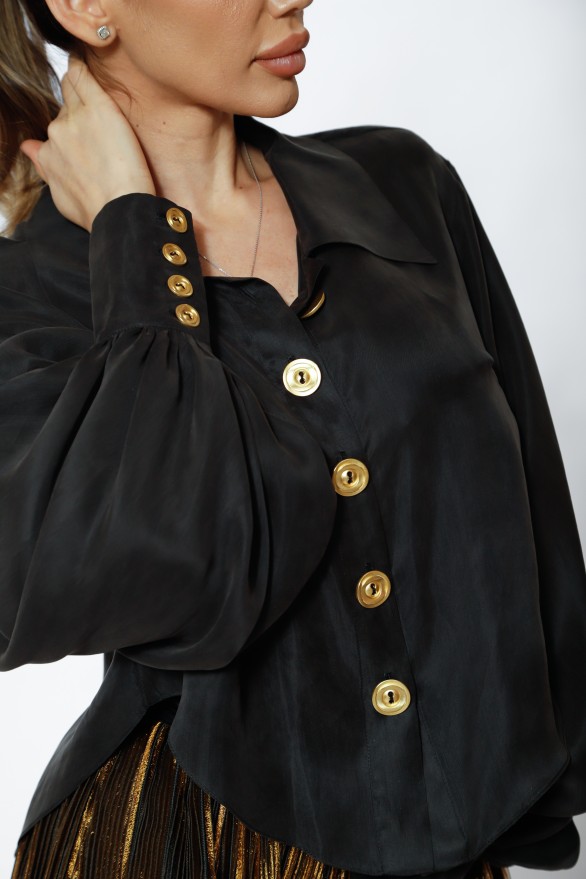 Brown viscose skirt