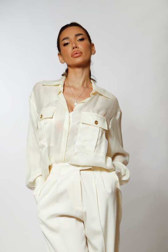 Wool and silk midi dress