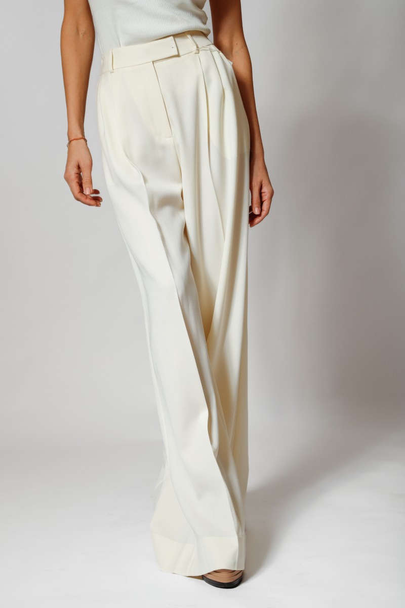 Woolen pants ivory
